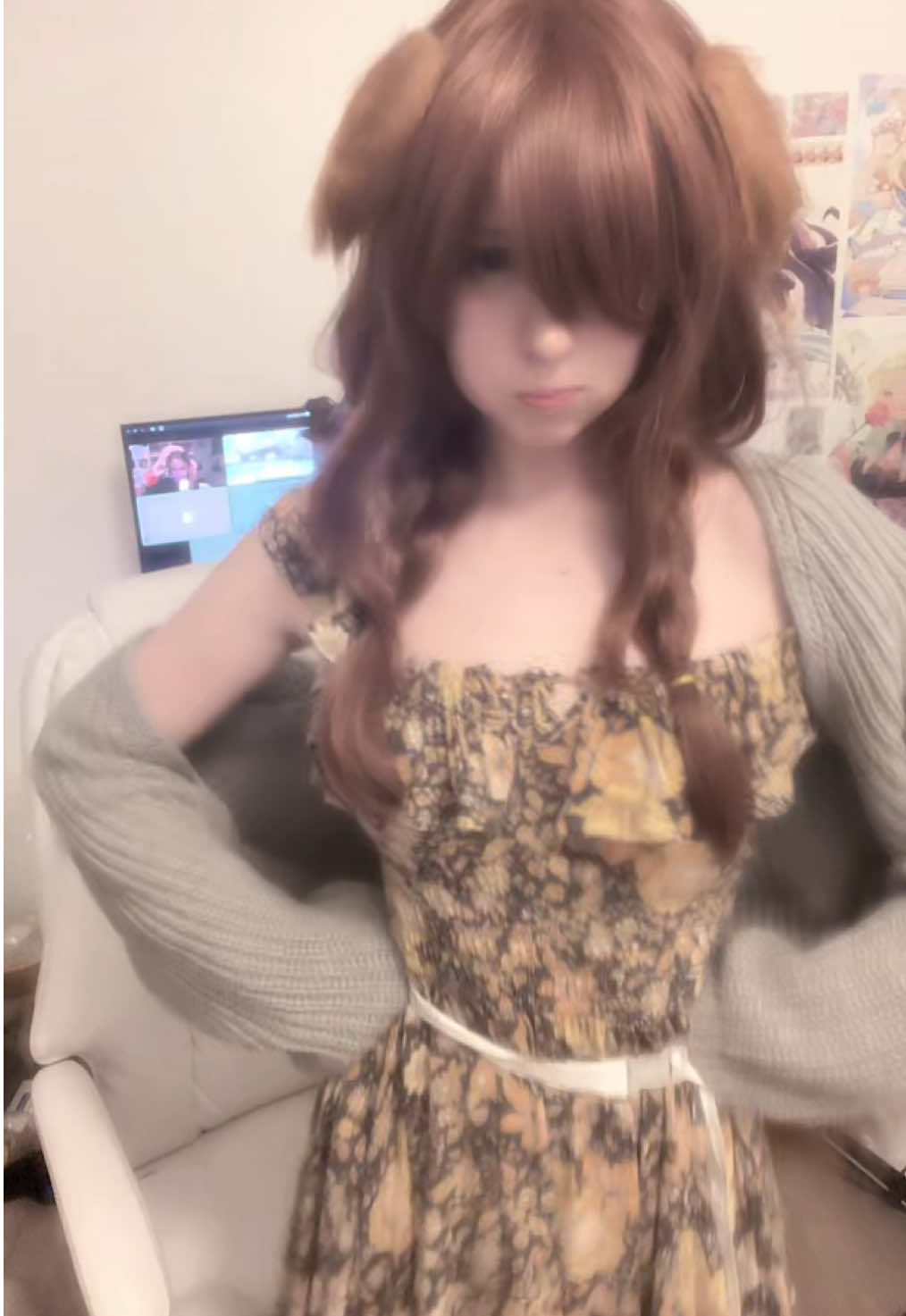 filter never work when my face is covered i look kinda funny yubi #korone #cosplay #cosplaygirl #hololive #vtuber 