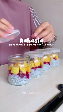 Bikin Chia pudding sarapan sehat perempuan cantik #chiapudding #chiaseed #safiya #sarapansehat #dietsehat 