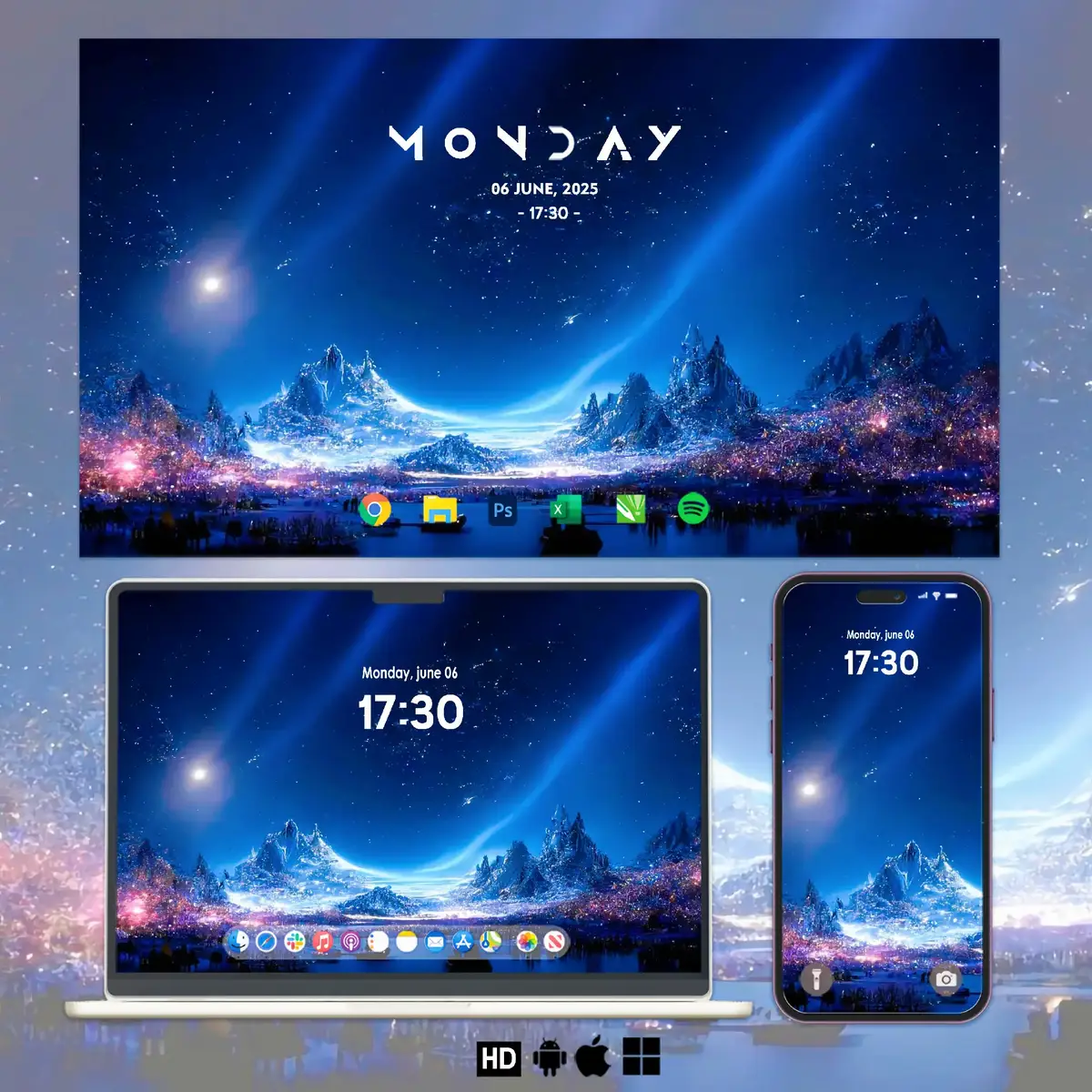 cukup untuk hari ini 🌗☕🎧 | 4k wallpaper #fy #wallpaper #artwallpaper #aesthetic #natural 