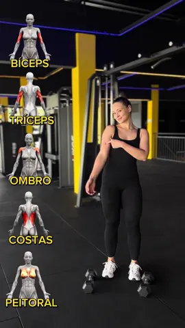 Já SALVA! Com apenas um par de halter você consegue trabalhar vários grupos musculares🔥 #mulher #treinofeminino #academia #shapeslim #emagrecimento 