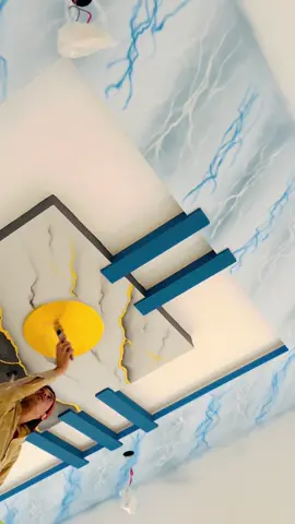 Ceiling painting decor #unfrezzmyaccount #trending #tiktok #foryou #foryoupage 