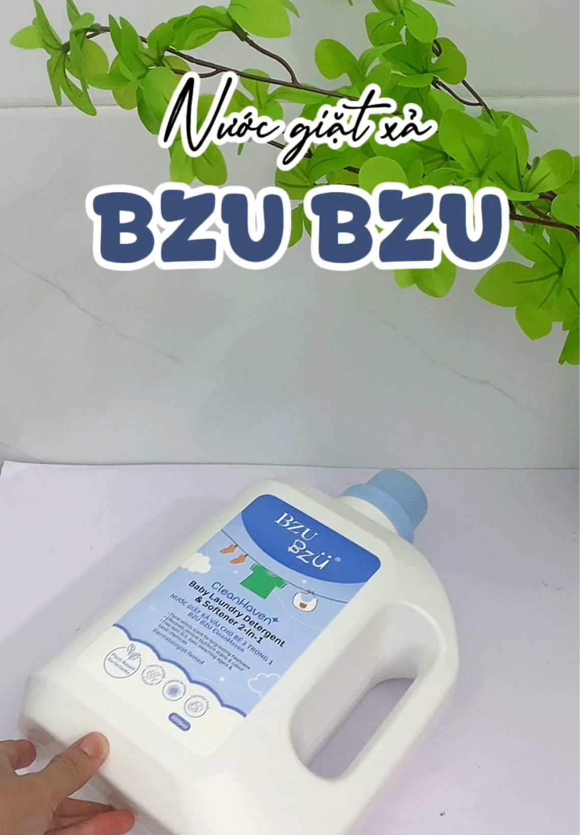 Nước giặt xả Bzu Bzu thơm mê #bzubzu #nuocgiatbzubzu #xh 