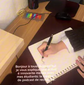 Création de podcast de recherche avec mes étudiants de Master. Un format pour l’adapter aux étudiants de collège et lycée pourrait vous intéresser ?  #prof #professor #universitylife #college #teachersoftiktok 