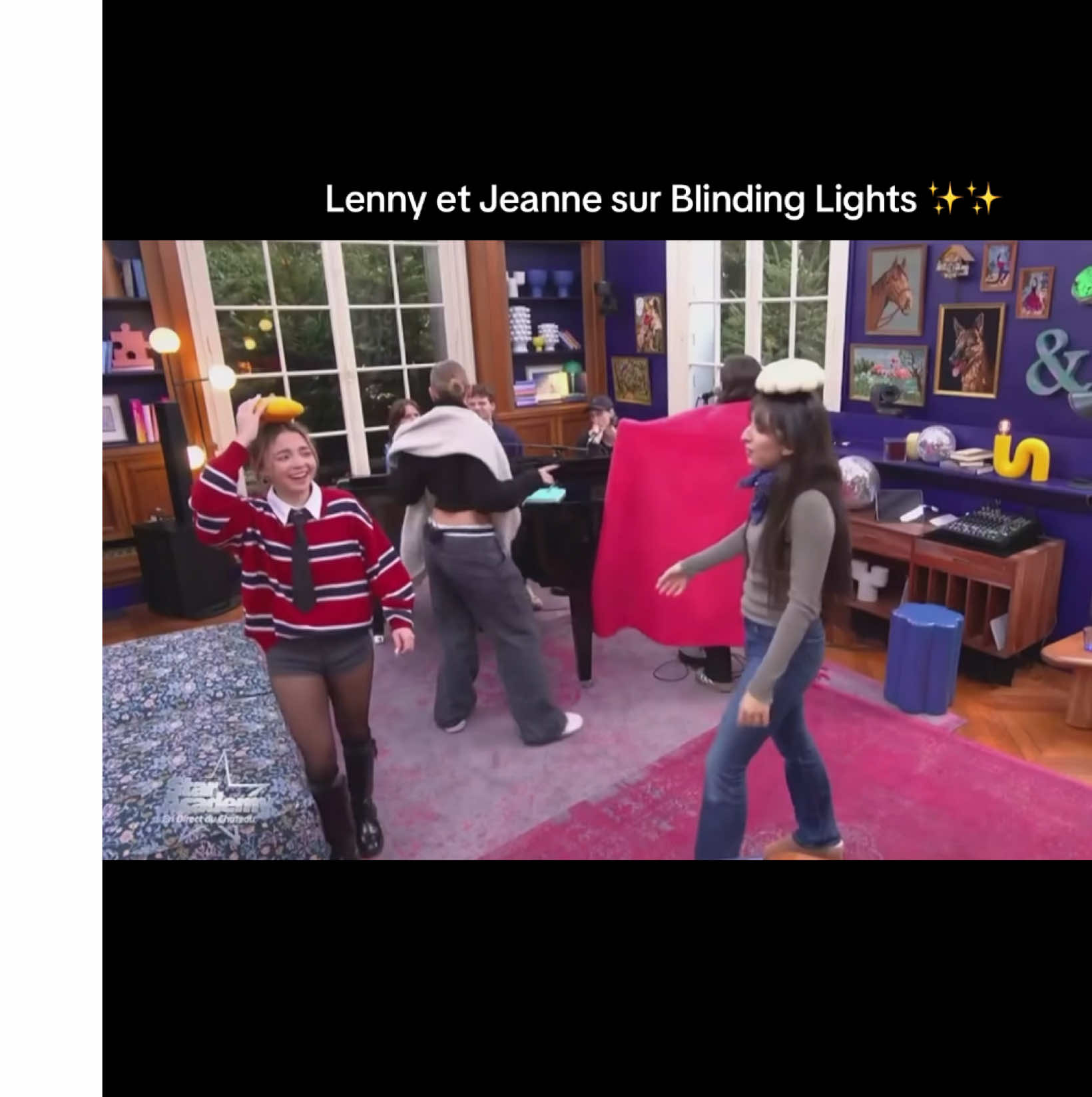 Lenny et Jeanne sur Blinging Lights ✨✨ #StarAcademy #starac #staracademylive #jeanne #lenny extrait du live châteaux 2025