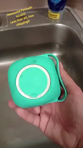 This little soap dispensing pet bath brush is AMAZING! Trooper did get a bath as well, and even with his thick coat, it scrubbed all the way to his skin. This product is fierce, yet gentle!! Grab you one today!! 😀  #pets #petmusthaves  #bathtime #stockingstufferideas #PetsOfTikTok 