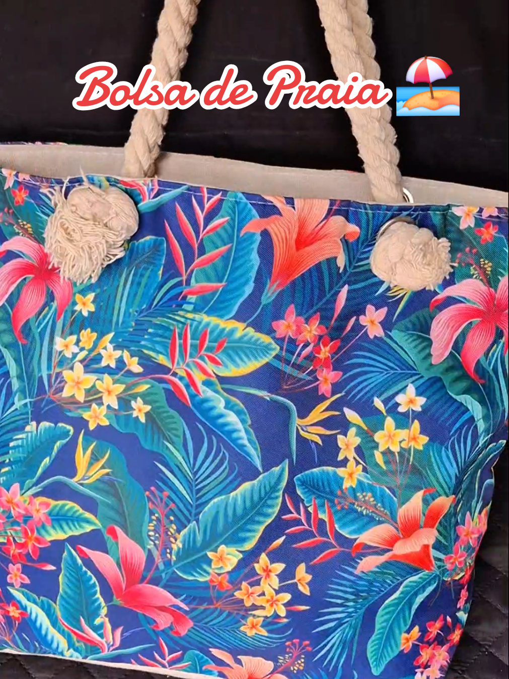 #CapCut Bolsa de Praia Linda, Resistente e Espaçosa 🏖️☀️  Tem interesse? comenta 