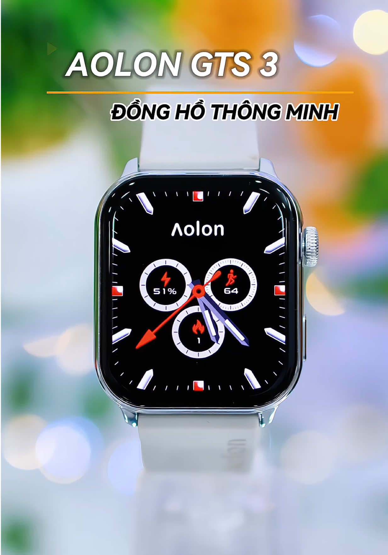 Đồng hồ thông minh Aolon GTS3 thiết kế mỏng, thời trang #dongho #smartwatch #donghothongminh 