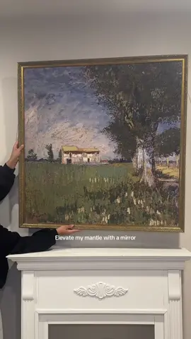 This has been on my wishlist for a while now 😍#fireplacemantel #mirrordecor #homedecorideas #homedecortiktok #tiktokhomefinds 