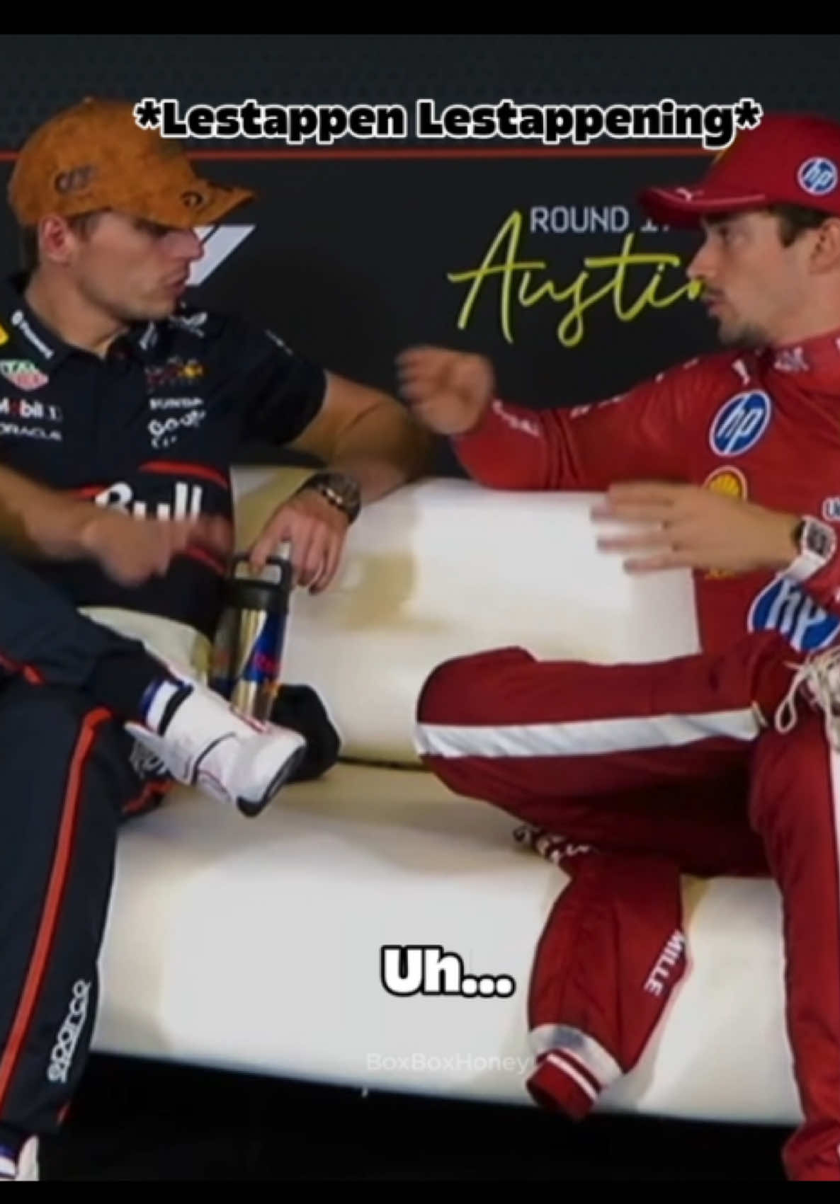 If you aren’t already, y’all need to be watching the press conferences 😂 — #F1 #Formula1 #MaxVerstappen #LandoNorris #CharlesLeclerc 