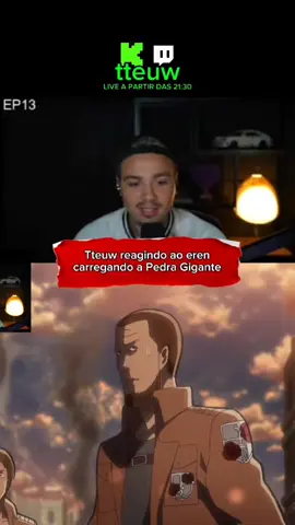 tteuw reagindo ao eren carregando a pedra gigante  #atackontitan #anime #tteuw #aot #eren 