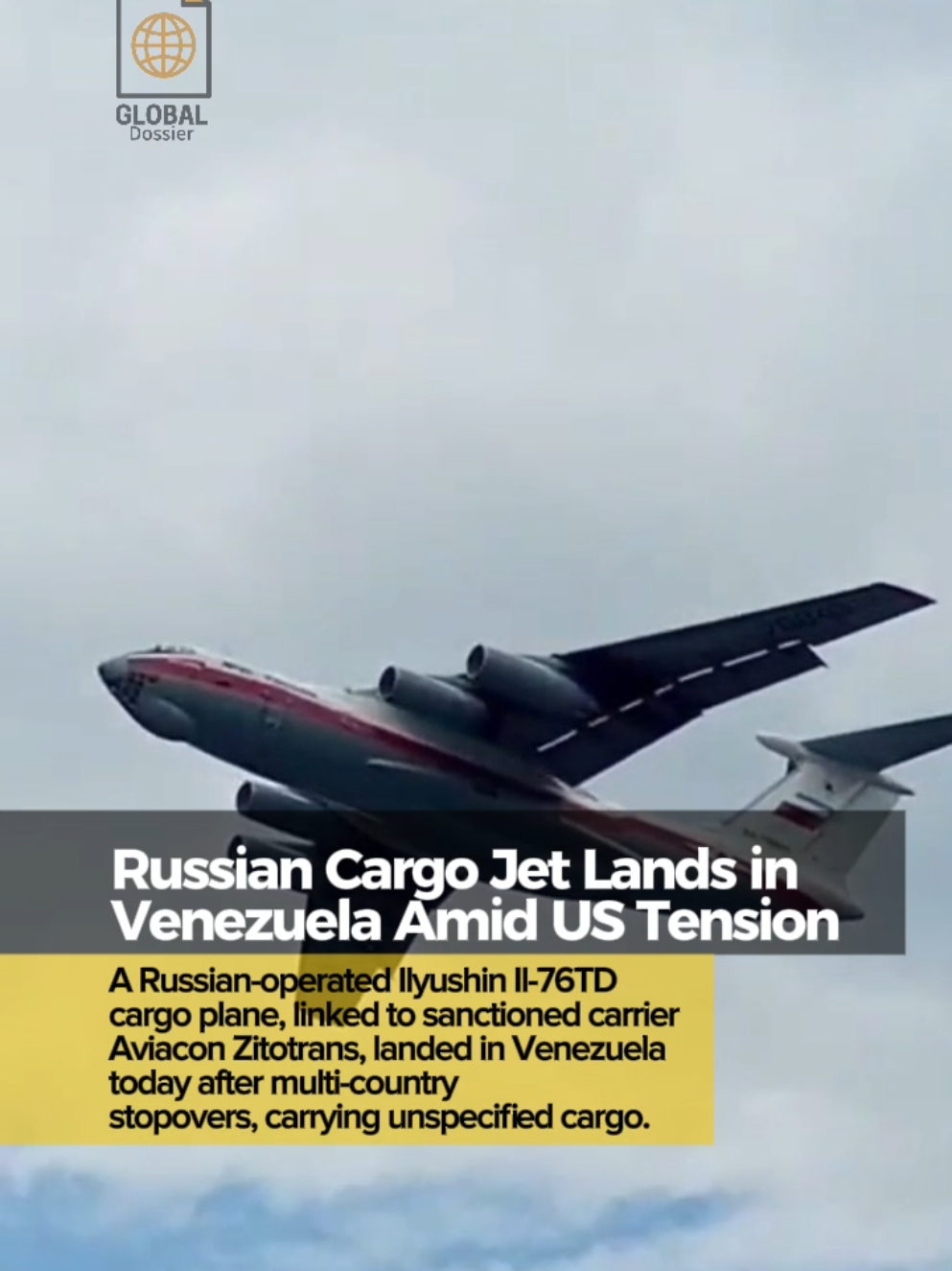27OCT2025 • Russian cargo jet lands in Venezuela with unknown cargo. #Venezuela#LIVEIncentiveProgram #LIVEStory #PaidPartnership 