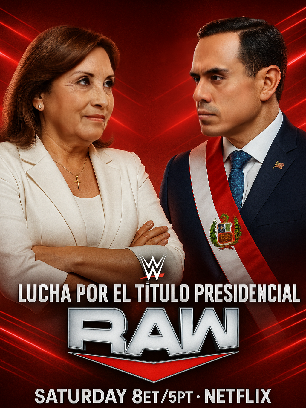 La pelea por el titulo presidencial, JOSE JERÍ VS DINA BOLUARTE. Feat.@josejeriore #IA #InteligenciaArtificial #PersonajesIA #CreadoConIA #videoconian #contenidoIA #KickStream #KickEspañol #KickLatino #StreamConIA #PersonajesDigitales #TendenciasIA #FuturoDigital #CreatividadIA #josejeri  #dinaboluarte  #Raw