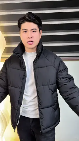 Áo Khoác Phao Lót lông dáng xuông cho nam và nữ 