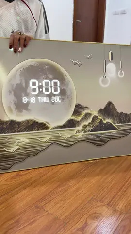 Tranh đồng hồ điện tử tráng gương #xuhuong #tranhdongho #tranhdonghotrangguong #trachanh89 