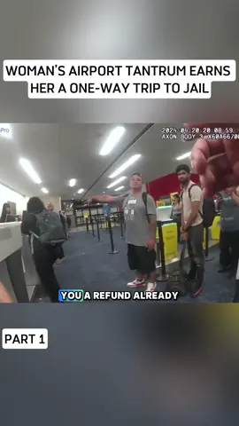 Woman’s Airport Tantrum Earns Her a One-Way Trip to Jail #bodycam #cops #police #foryou #bodycamcops 