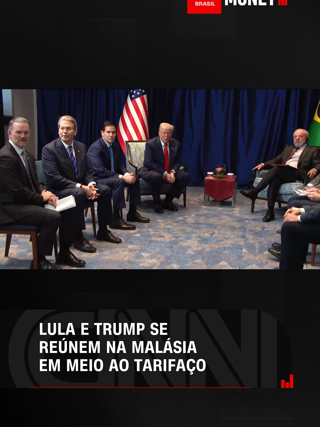 O presidente Lula (PT) e o presidente americano, Donald Trump, se encontram no domingo (26) em Kuala Lumpur, na Malásia. O chefe da Casa Branca disse que os países devem trabalhar em acordos 