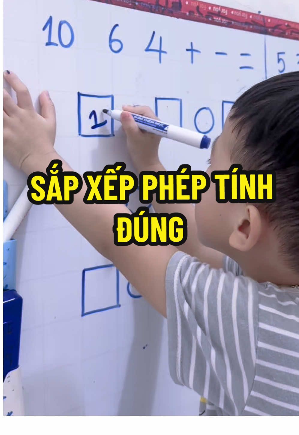 Sắp xếp các dấu và số sao cho thành phép tính đúng #hoccungtiktok #hoclieugiaoducsom #donghanhcungcon #hoctoan 