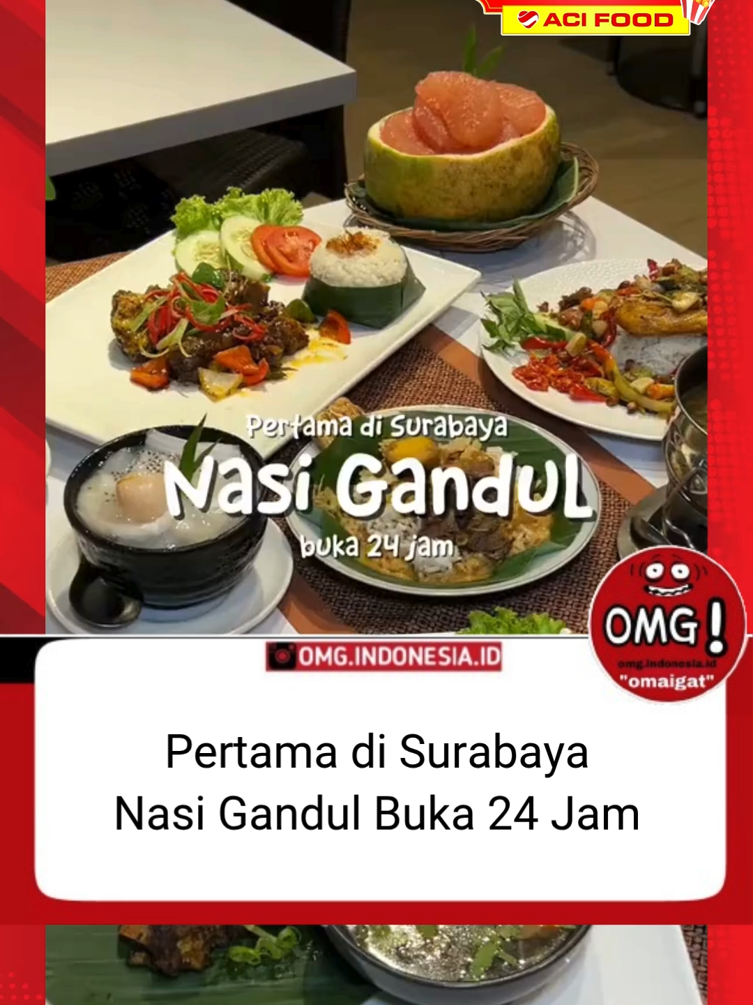 Buka 24 Jam! Nasi Gandul Autentik di Surabaya 😋 Reeekkk… kalau tengah malam kelaperan dan bingung mau makan apa, langsung aja ke Waroeng Pati! Sekarang mereka buka 24 jam, jadi bisa nongkrong atau makan kapan aja. Yang jadi andalan di sini tentu Nasi Gandul-nya yang autentik khas Pati, kuahnya gurih dan bikin nagih. Selain itu juga ada Nasi Ayam Adipati yang penuh rempah dan rasanya nendang banget! 📍 Waroeng Pati Buka 24 jam nonstop! Cr : infokulinersurabaya