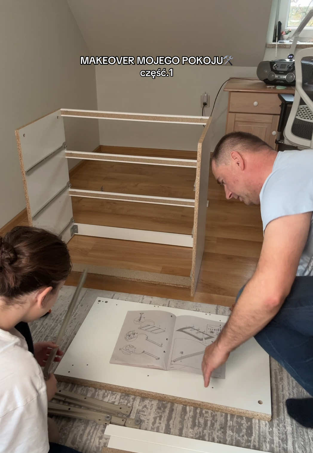 specjalnie dla was wolniej mówione🙌🏻 #remont #room #roomidea  #pokój #ikea 