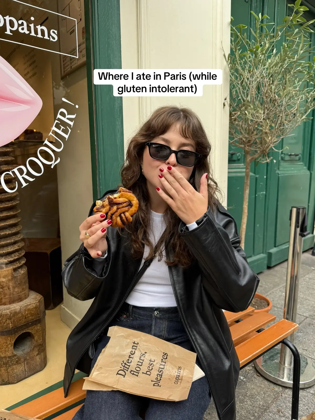 Where I ate (while gluten free) in Paris! Or at least what I managed to get a pic of. Names below: La Creme de Paris Copains Cafe Berry  Chez Janou Little Nonna #paris #paristiktok #glutenfree #glutenfreetravel #copains 