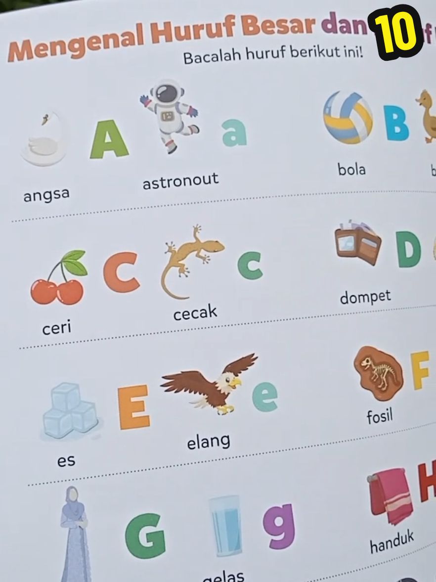 10. Ajarkan anak mencintai huruf sejak dini 💫 #bangzhennstore #ziyadbooks #bukuedukasianak #bukuanak #belajarmembaca #bukuanakcerdas #pintarcalistung #bukupaud #calistung #momschoice