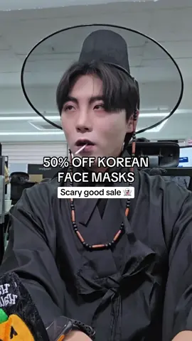 If 50% off KOREAN FACE MASKS is scary then we're TERRIFIED 🧟 Get your favorite masks starting at just $5 during the sale. Only on drjart.com. #drjart #skincaresale #halloween #Kpopdemonhunters #jinu #halloweencostume