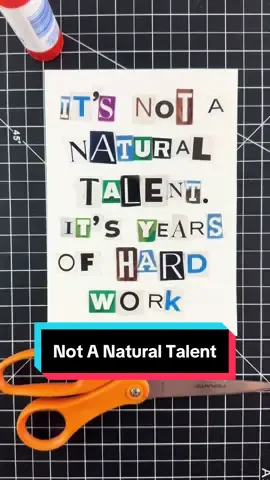 Spread the word, it’s not a natural talent 😁 #naturaltalent #lettering 