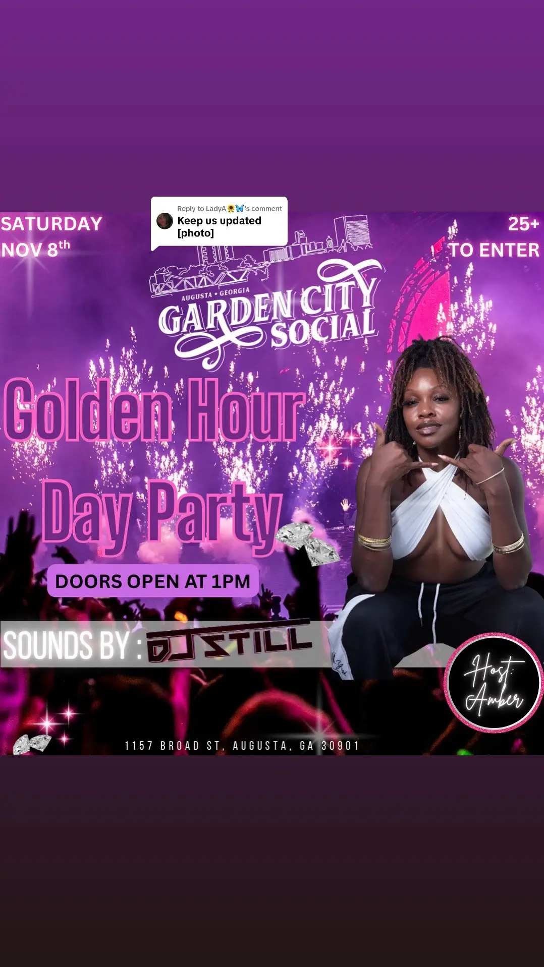 Replying to @LadyA🌻🦋 it’s happening  @Garden City  #augustaga #augustageorgia #augusta #military2source #augustaparty Things to do in Augusta ga  Augusta ga day party  Augusta ga events  Downtown Augusta Georgia  Things to do this weekend in Augusta ga Nov 8 day party Augusta ga 