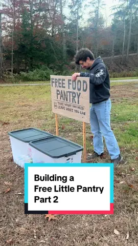 Yesterday, I felt overwhelmed by the news about government ending SNAP benefits and wanted to help. We put up a little pantry at the end of our driveway and learned about one of our neighbors in need. #littlefreepantry #christiantiktok #progressivechristian #community #vermont 