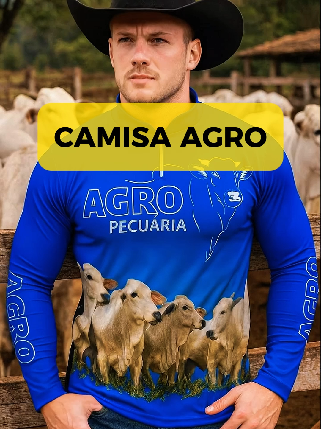 Camisa Camiseta Agro Pecuária Masculina Proteção Uv50+ #camisas #agro #pecuaria #roça #camisetas