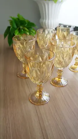 link na bio, Jogo de 6 Taças de Vidro Diamond Transparente Ambar Furta Cor Verde Azul Fume Bico De Jaca 330ml#fyyyyyyyyyyyyyyyy #afiliadashopee #garotasapoiamgarotas💝🎀✨️ #casa #taças 