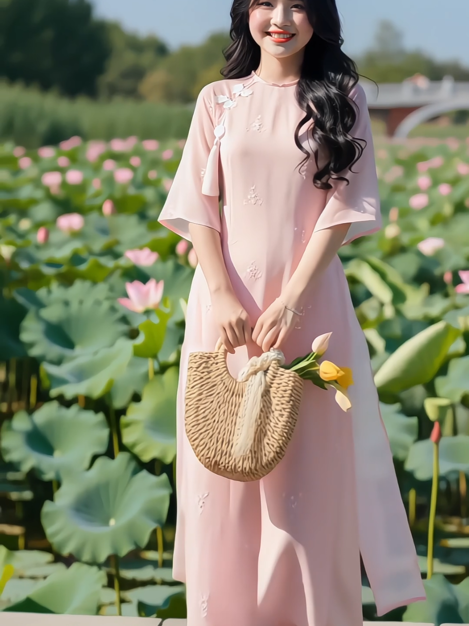 Áo dài cách tân nữ dịu dàng nàng thơ #aodaicachtan #aodaitruyenthong #aodaivietnam #aodaitet #xuhuong 