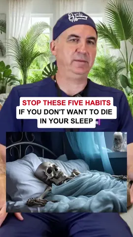 STOP THESE FIVE HABITS IF YOU DON'T WANT TO DIE IN YOUR SLEEP #health #healthy #healthtips #healthtip #fyp 