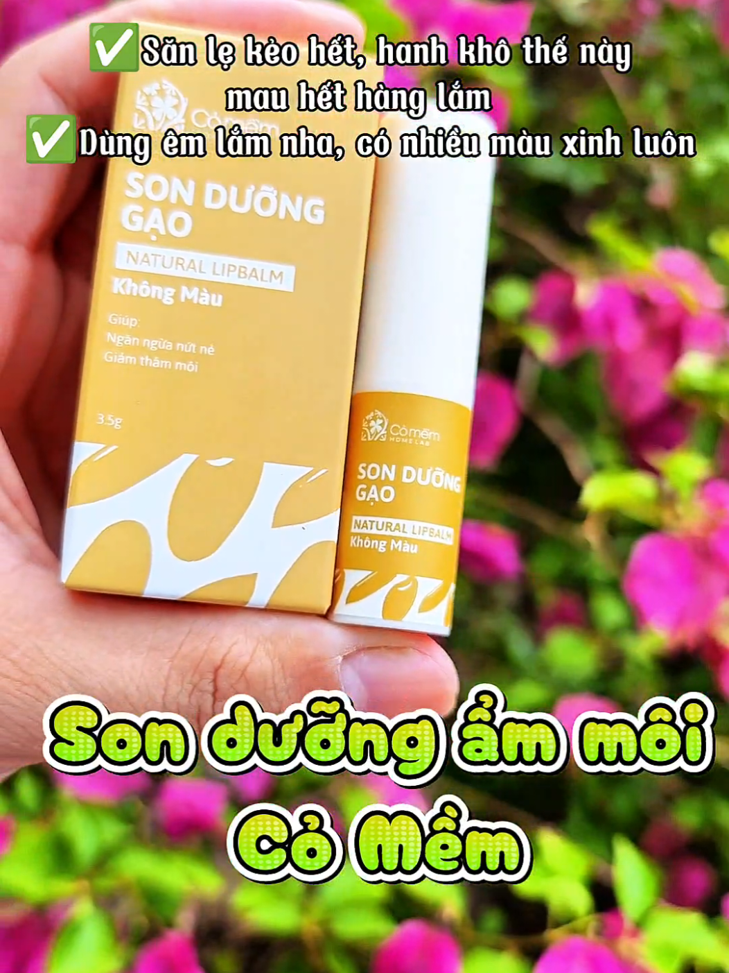 Dùng siêu mê luôn..êm ẩm căng mọng đôi môi  #muasamcungduy #muasamcungtiktok #comem #sonduong #skincare 