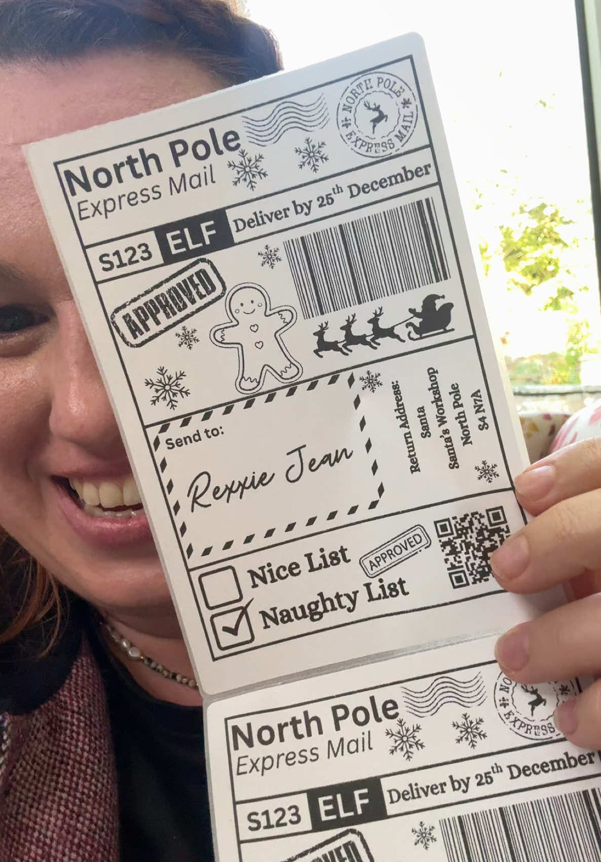 Obsessed with these Christmas labels - they are so fab for Christmas presents and they look ace! #christmaslabel #naughtylist #santa #christmas #presents 