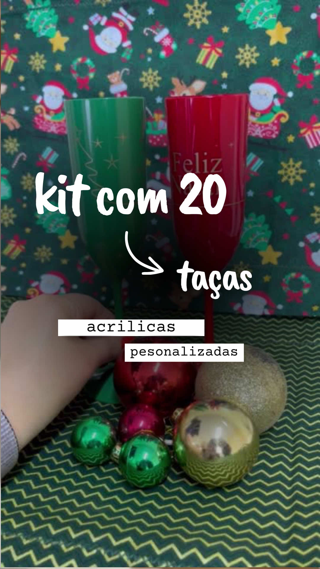 🥂 Brinde com estilo neste Natal! 🎄✨ O Kit com 20 Taças de Champanhe Acrílicas (190ml) vem com estampa natalina personalizada, perfeito para festas, confraternizações e fim de ano. 💫 Leves, elegantes e prontas pra celebrar! 🎉 #Natal2025 #FestaDeFimDeAno #TaçasPersonalizadas #AchadinhosDaShopee #decoraçãonatalina 