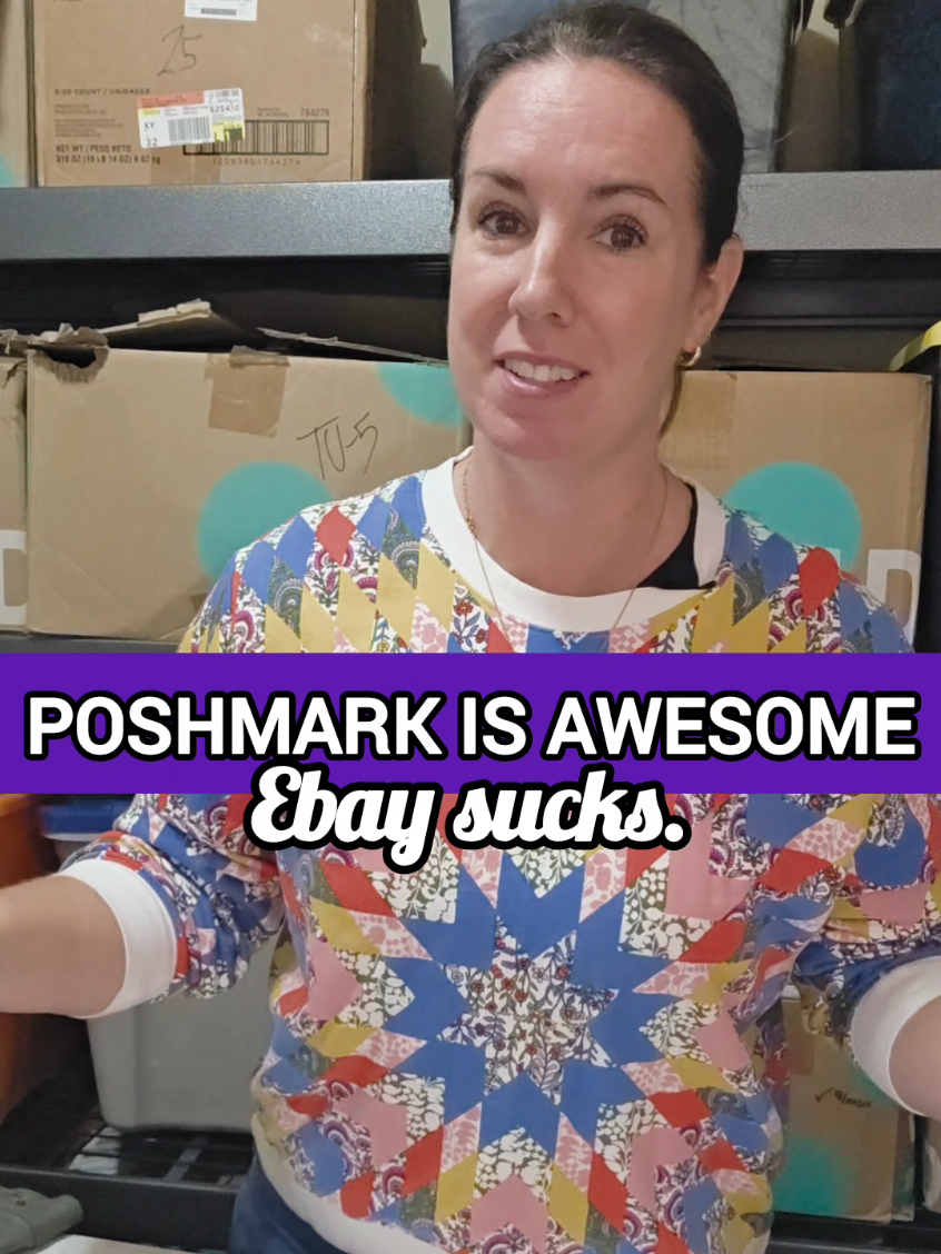 Ebay has been painfully slow lately, but I'm having my best month of the year on Poshmark.  If I only sold on eBay, I probably wouldn't be reselling much longer.   And that's why you don't put all of your eggs in one basket 🧺 #poshmarkseller #ebayseller #thriftedstyle #shopsecondhandfirst 