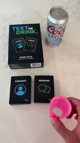 TEXT OR DRINK?!? #drinkinggame #shotsss #textordrink 