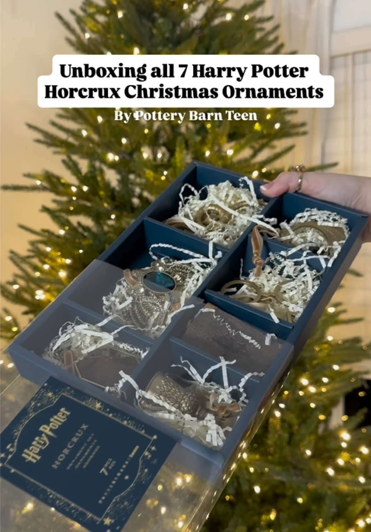 Neither can live while the other survives! 🎄 #harrypotter #harrypotterchristmas #horcrux 🔗 in bio! @Pottery Barn Teen {gifted} 