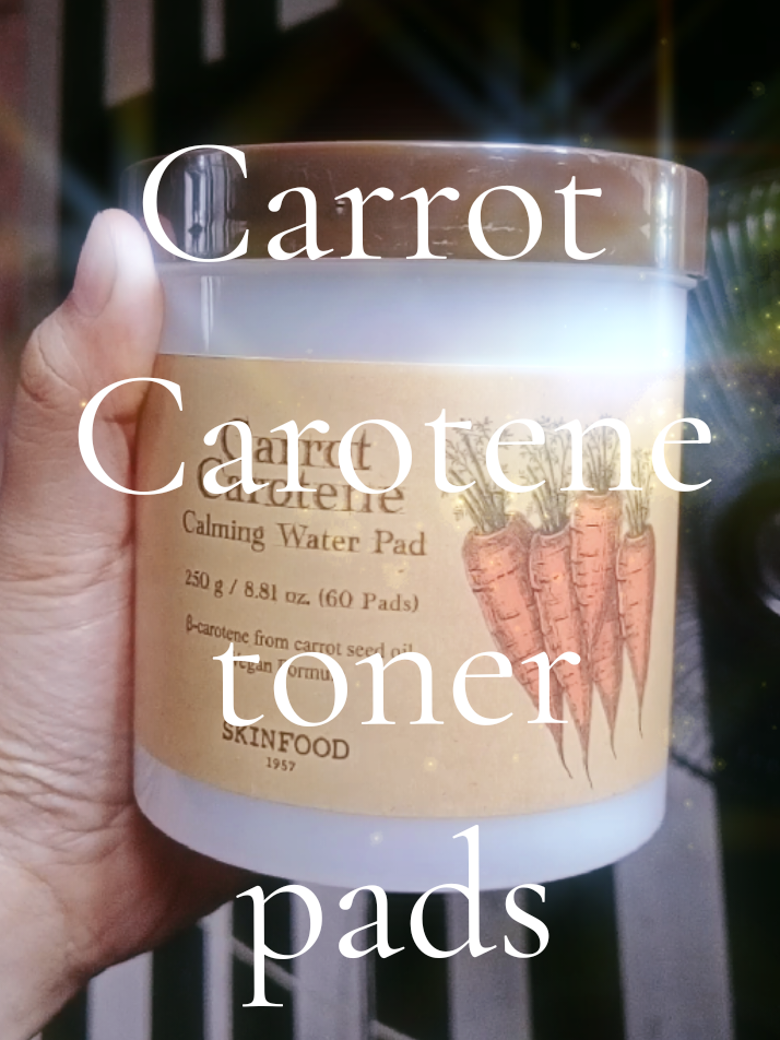 The SKINFOOD Carrot Carotene Calming Water Pad is designed to soothe irritated or sensitive skin. It contains carrot root extract and carrot seed oil rich in beta-carotene and antioxidants to moisturize skin and calm over-heated / sensitized areas.  #skinfood #koreanproducts #carrotcarotene #tonerpads #tiktokskincare 