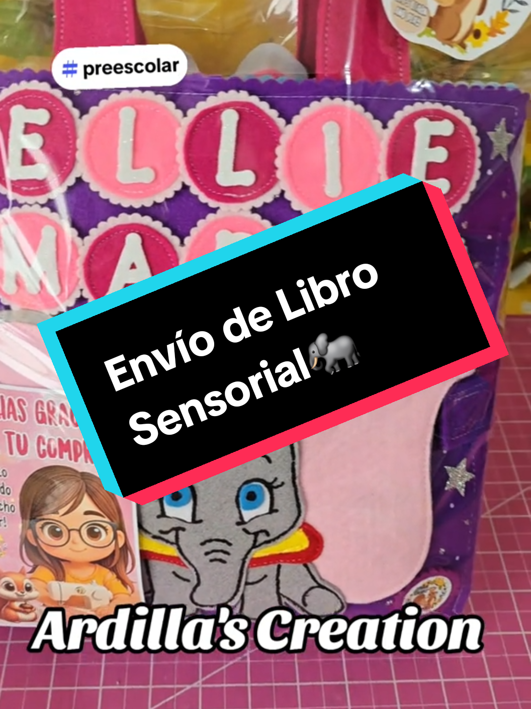 🌟Envío de Libro Sensorial!!!🐘 Todos nuestros libros sensoriales son totalmente Personalizados del tema que desees! Regala aprendizaje, diversión y amor en un solo libro! -Estimula la creatividad y la concentración  -Favorece la motricidad fina  -Desarrolla la imaginación  -Juegos educativos y prácticos ¡No pierdas la oportunidad de regalar un detalle especial que fomente el desarrollo infantil.🧸 Contactanos! Puedes contactarnos por medio de mensaje DM o Envía un mensaje a Ardilla's Creation por WhatsApp. https://wa.me/message/5URRTWAYMFPLE1  #librosensorial  #paratiiiiiiiiiiiiiiiiiiiiiiiiiiiiiii  #educacion #fyp  #disney 