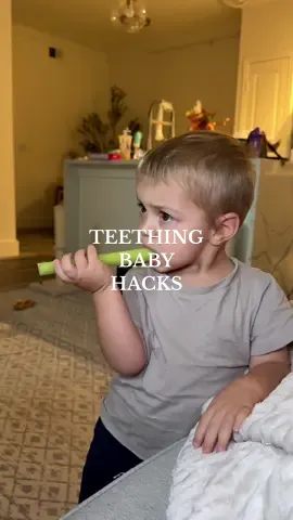 Mom hacks for teething baby 😩 work 100% for us #teething #teethingbaby #momhacks #momtips #babyhacks 