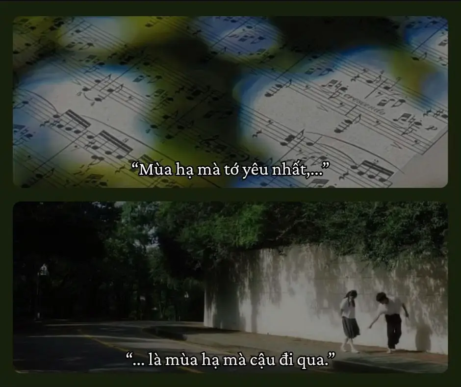 Có lẽ vì còn trẻ nên tớ vẫn thường hay mơ về những điều khó thành sự thật. Muốn ngồi cạnh cậu bên hiên nhà mùa hạ, dưới dàn hoa lấp lánh nắng, kể nhau nghe những câu chuyện đã kể cả vạn lần. Muốn cùng cậu ăn một que kem, nghe những bản nhạc mà chúng mình yêu thích, 