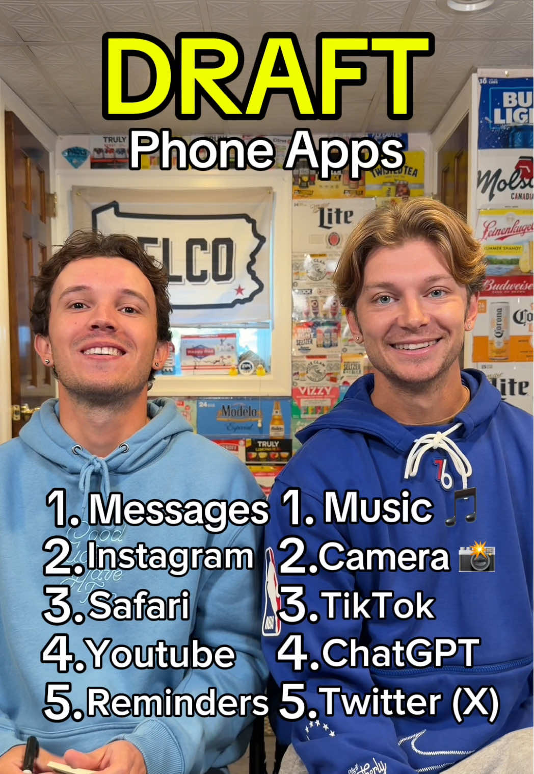 Draft Phone Apps! #apps #draft #highlandbros #fyp 