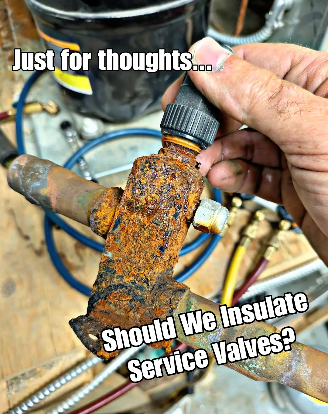 Pros and cons of service valve insulation... #hvac #hvacr #hvaclife #hvacsystem #hvaceducation 