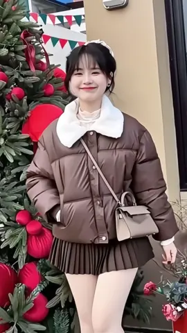 Áo khoác phao nữ dáng ngắn cổ lông #ao #aokhoac #aophao #aoxinh #xuhuong 