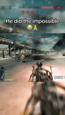 He did the impossible 😭🙏. Via: u/joey-ca #battlefield #battlefield6 #fyp 