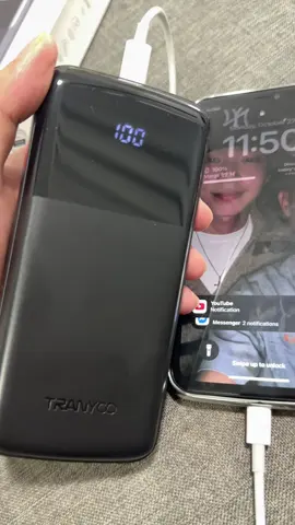 Grabe na talaga tong power bank na to 20000 mAh #powerbank #phoneessentials #tranyoopowerbank #tiktokfinds 