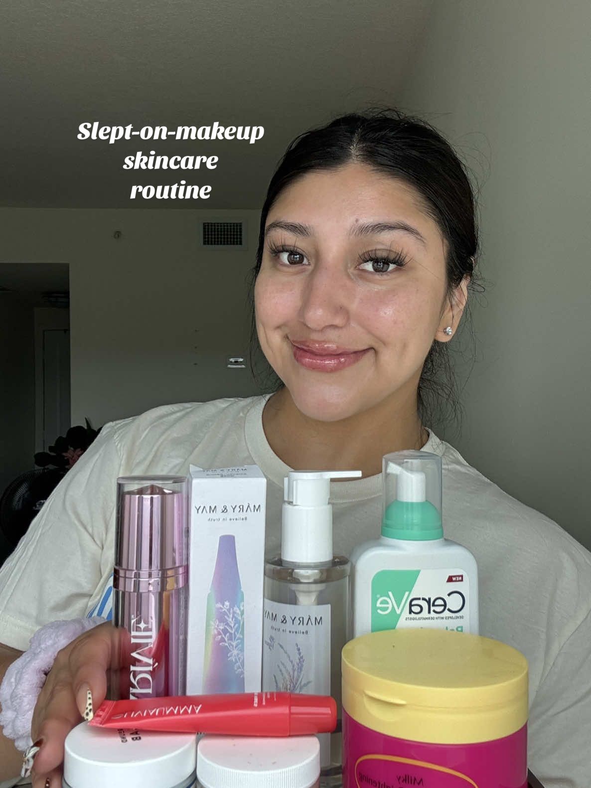 Slept on makeup? No problem thanks to this approved baddie skincare 🤏🏽🧚✨ #makeup #skincare #SelfCare #SelfImprovement #beauty 