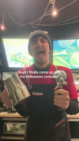I think its too scary… #barista #cafe #coffee #halloween #costume